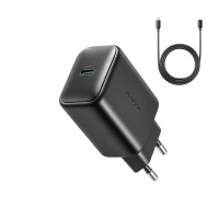  Lādētājs Joyroom JR-TCF23 USB-C 25W + USB-C to USB-C kabelis 1.0m black 